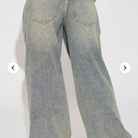 Artesia Tinted Baggy Non Stretch Jeans - Light Wash - Picture 3 of 7